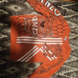 Kenzo Kids Striped Orange Top